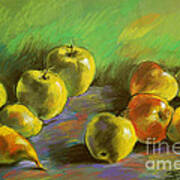 Still Life With Apples And Pears Art Print