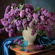 Still Life With Fragrant Lilac Art Print