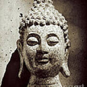 Stone Buddha Art Print