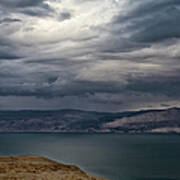 Storm Clouds Over Dead Sea Art Print