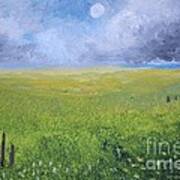 Storm Pastures Art Print