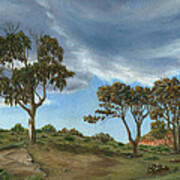 Stormy Eucalyptus Art Print