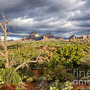 Stormy Sedona Sunrise Art Print