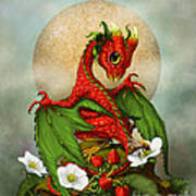 Strawberry Dragon Art Print