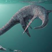 Styxosaurus Extinct Marine Reptile Art Print