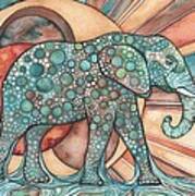 Sunphant Sun Elephant Art Print
