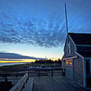 Sunrise At Barnstable Yacht Club Art Print