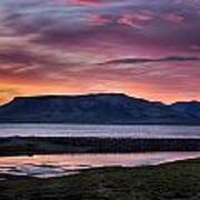 Sunrise On The Snaefellsnes Peninsula In Iceland Art Print