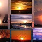 Sunset Collage Art Print