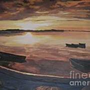 Sunset Evening Tide Art Print