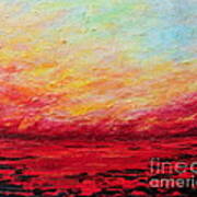 Sunset Fiery Art Print