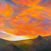 Sunset In Bridgeport California Number 3 Art Print