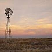 Sunset On The Texas Plains Art Print