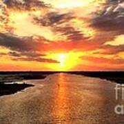 Sunset Over The Icw - Wide Angle Art Print