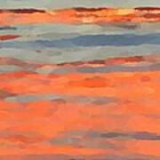 Sunset Reflections Panel Two Art Print