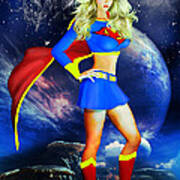 Supergirl Art Print