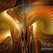 Surrealistic Landscape-fractal Design Art Print