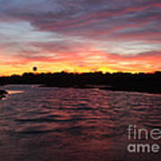 Swan River Sunset Art Print