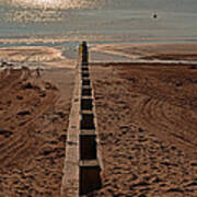 Swanage Bay Breakwater Art Print