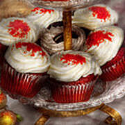 Sweet - Cupcake - Red Velvet Cupcakes Art Print