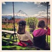 Swing, Apple Orchard, Sunshine, Mt Art Print