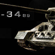 T-34 Soviet Tank Bk Bg 2 Art Print