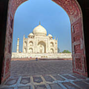 Taj Mahal As Seen From Adjacent Mosque Art Print