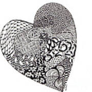 Tangled Heart Art Print