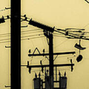 Telephone Pole And Sneakers 5 Art Print