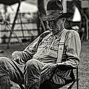 Cowboy And The Ten Gallon Hat Art Print