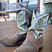 Texan Cowboy Boots Art Print