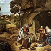 The Adoration Of The Shepherds Art Print