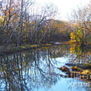 The Big Darby Creek In Autumn Art Print