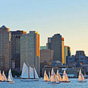 The Boston Skyline From East Boston Art Print