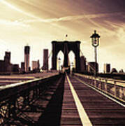 The Brooklyn Bridge - New York City Art Print