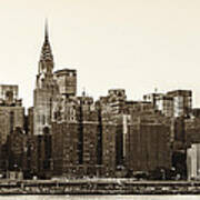 The Chrysler Building And New York City Skyline Art Print