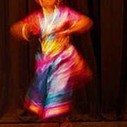 The Colours Of Indian Dance Art Print