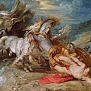 The Death Of Hippolytus, C.1611-13 Art Print