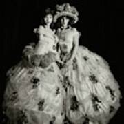 The Fairbanks Twins Wearing 19th Century Dresses Art Print