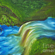 The Flow Of Falling Creek Art Print