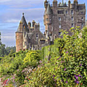 The Garden Of Glamis Castle Art Print