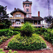 The Gardens Of Hereford Inlet Lighthouse Art Print