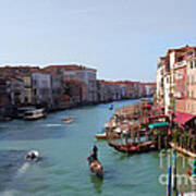 The Grand Canal Venice Oil Effect Art Print