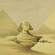The Great Sphinx And The Pyramids Of Giza Art Print