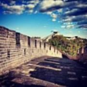 The Great Wall In Beijing, Cina Art Print