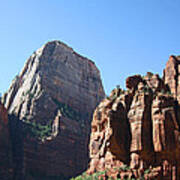 The Great White Throne In Zion National Park Art Print