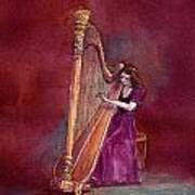The Harpist Art Print