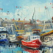 The Howth Harbour Art Print