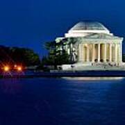 The Jefferson Memorial At The Blue Hour Of Twilight Art Print
