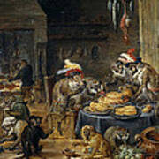 The Monkeys' Banquet Art Print